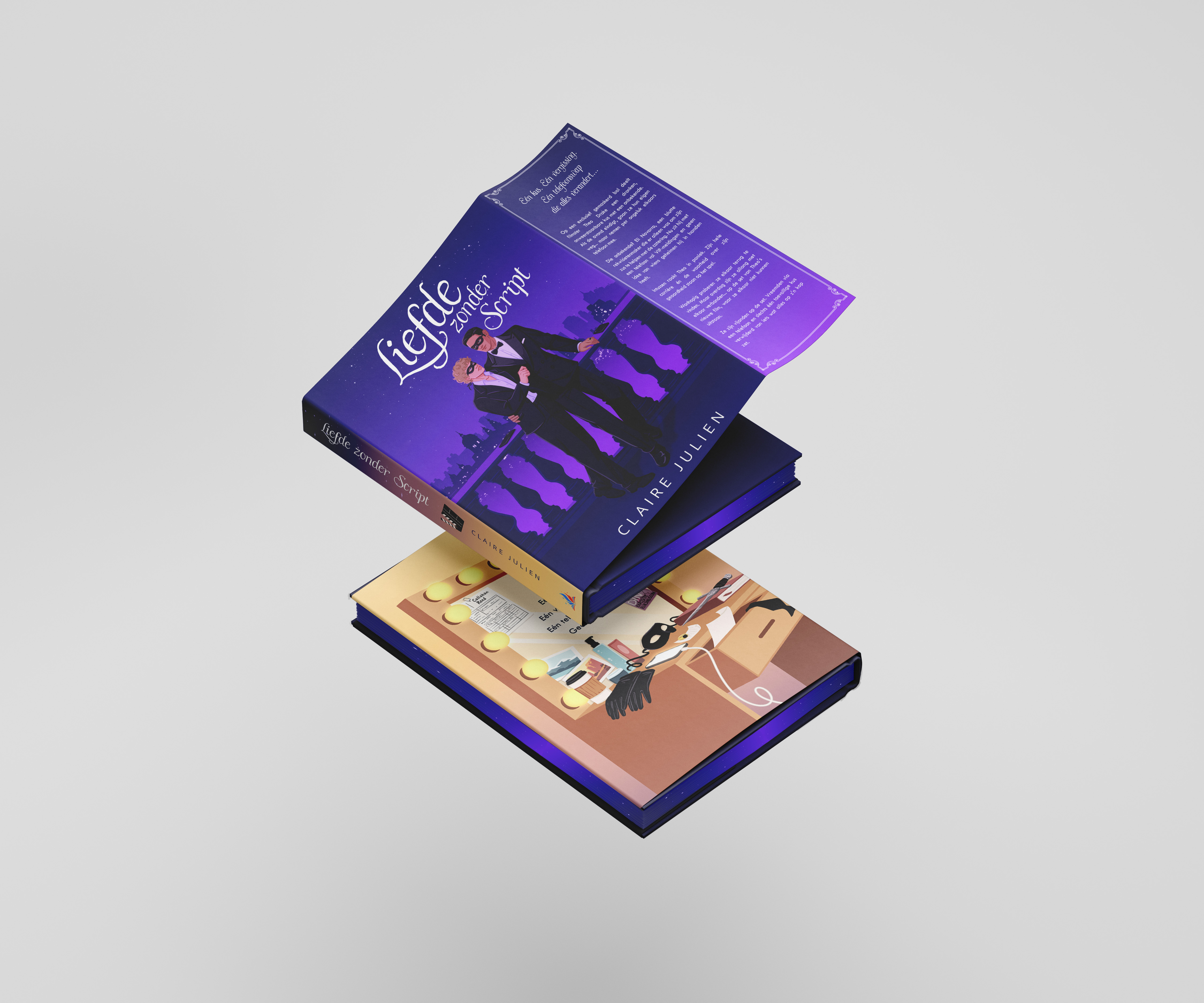 Liefde zonder Script dust jacket mockup